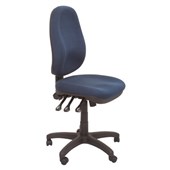 PO500 High Back Heavy Duty Ergo Chair  Navy Blue Fabric