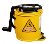 Cleanlink Heavy Duty Mop Bucket Metal 16 Litre Yelllow Each