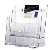 Deflecto A4 Brochure Holder 2 Pocket 2 Tier