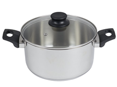 Connoisseur Stainless Steel Stockpot 24cm with Glass Lid Each