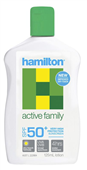 Hamilton Sunscreen Lotion Active Family SPF50 125mL