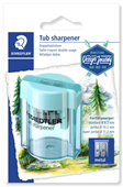Staedtler DoubleHole Tub Sharpener Metal Blister Each