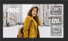 AOC 27 120Hz IPS 1920  1080 FHD 300 cdm2 VGA  1 HDMI 14  1 1ms Adaptive Sync Office and Home monitor 2025