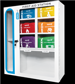 First Aid Station with 6 Modules Custom 69cm x 625cm x 155cm