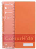 Colourhide Notebook A4 120Page Tangerine