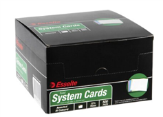 Esselte System Cards 127X76Mm 5X3 Assorted Pack 5