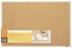 Quartet Corkboard Oak Frame 580X890Mm