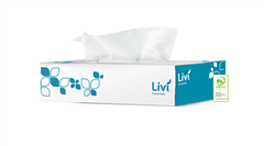 Livi 1301 Facial Tissues 2 Ply 100 Sheet Each Sold as Each 48 in a Carton