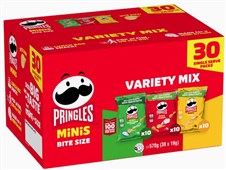 Pringles Minis Variety Mix  Sour Cream  Onion Cheese Original 570g