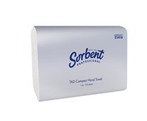 Sorbent 25416 Professional TAD Compact Hand Towel 1 Ply 120 Sheet Carton 20TGR