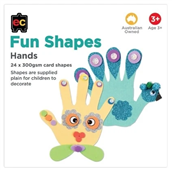 Educational Colours Fun Shapes Hands 24pc 140x130mm Hangsell