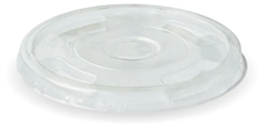 BioPak Flat Lid with X Slot 300to700mL Clear 1000 Carton
