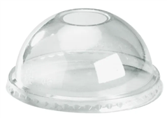 BioPak Dome Lids with X Slot 300to700mL Clear 1000 Carton