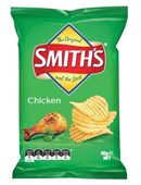 Smiths Chicken Crinkle Cut Chips 90g Sold as Each 8 in a Pack