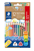 Staedtler Noris Jumbo Coloured Pencils wSharpner Bx12