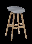 Virgo Stool  Grey Shell