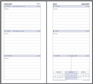 Debden Day Planner Personal Refill Weekly Dated
