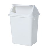 White Swing Top Bin 20L
