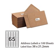 Celcast Multi Use 65UP Labels 100 Box
