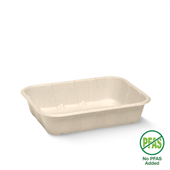 BioPak 500g Plant Fibre Produce Tray Sleeve 125 Sold as Sleeve 125 4 in a Carton