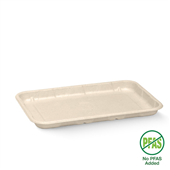 BioPak 21x14x2cm  8x5 Plant Fibre Produce Tray Sleeve 125 Sold as Sleeve 125 4 in a Carton
