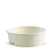 BioPak BioBowl 500ml Small White Sleeve 50 Sold as Sleeve 50 8 in a Carton