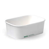 BioPak BioBoard 750ml White Takeaway Base Sleeve 50 Sold as Sleeve 50 6 in a Carton