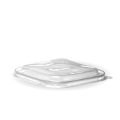 BioPak 750ml1400ml Clear PP Square Takeaway Lid Sleeve 50 Sold as Sleeve 50 6 in a Carton