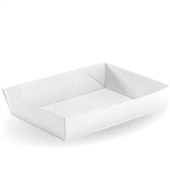 BioPak Bioboard White Tray 5 Carton 100