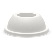 BioPak BioCup 105mm Plant Fibre Wide Hole Dome Cold Paper Lid Sleeve 46 Sold as Sleeve 46 20 in a Carton
