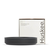 BioPak Saucer HuskeeOriginal 4Pack Charcoal  Sleeve 4 Sold as Sleeve 4 12 in a Carton